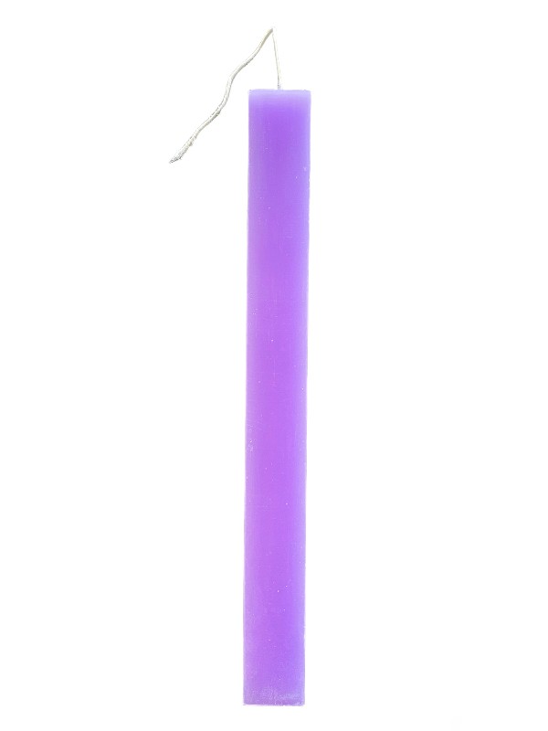 Πασχαλινή λαμπάδα πλακέ μοβ