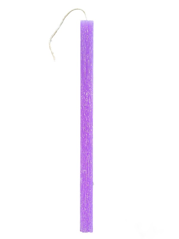Πασχαλινη λαμπάδα τετράγωνη ξυστή μοβ
